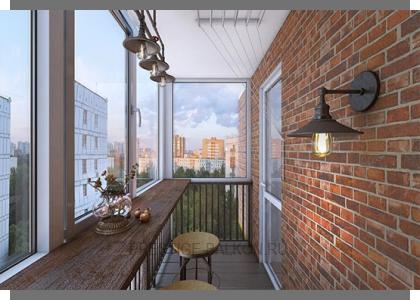 Настенное освещение лоджии в Балашихе