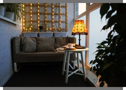 Настольное освещение лоджии в Балашихе