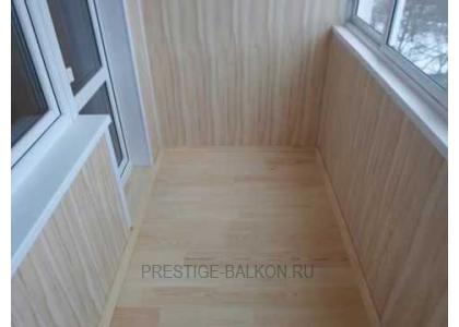 Теплое остекление балкона пластиковыми окнами со змеевидным водяным теплым полом в Балашихе