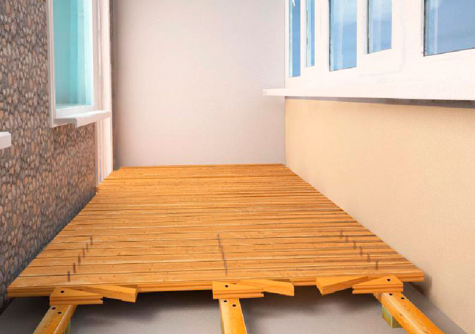 Настил полов балконов и лоджии в Балашихе