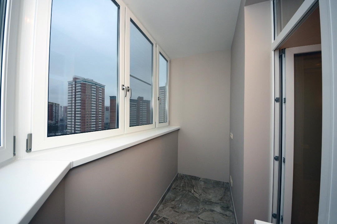 Отделка балконов и лоджий гипсокартоном в Балашихе